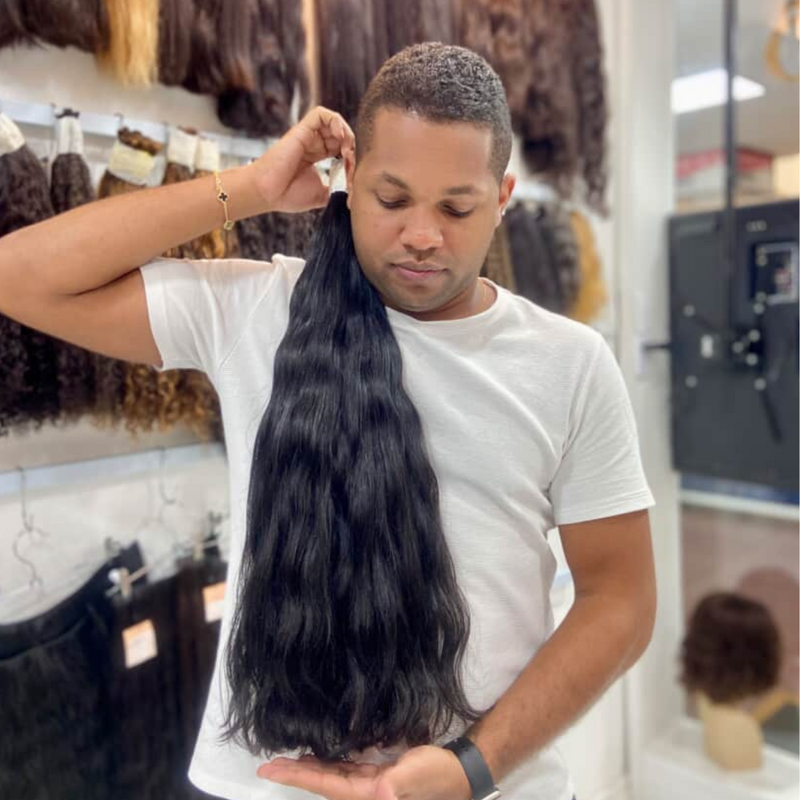 CABELO VIETNAMITA LISO LEVEMENTE ONDULADO 65CM (100g)