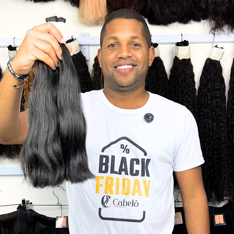 CABELO VIETNAMITA LISO LEVEMENTE ONDULADO 40CM (100g)