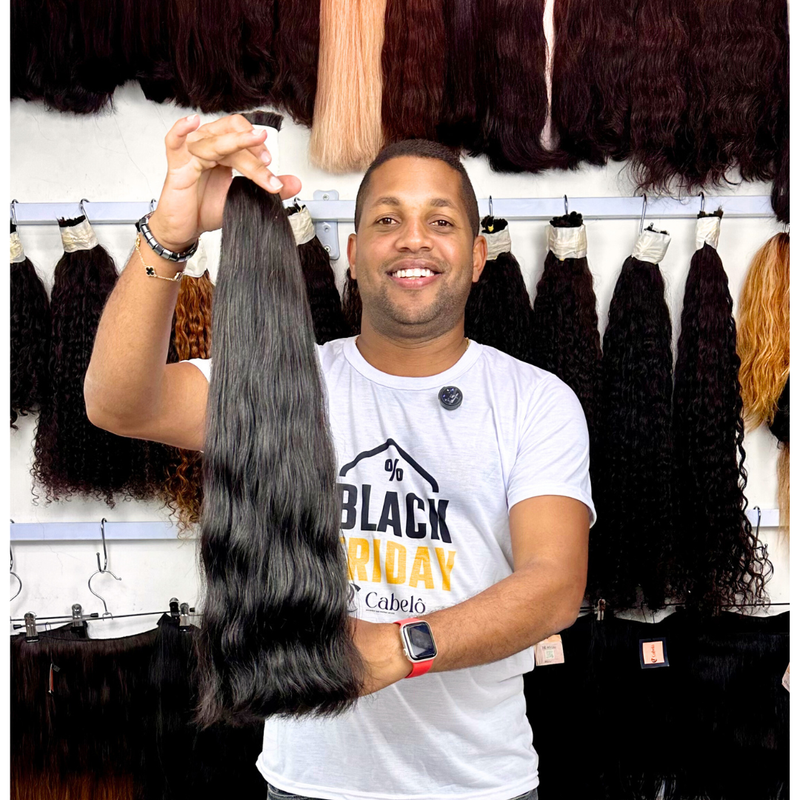 CABELO VIETNAMITA LISO LEVEMENTE ONDULADO 60CM (100g)