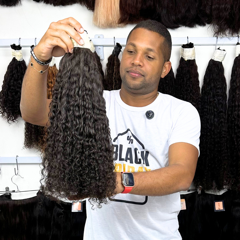 CABELO CACHEADO VIETNAMITA CASTANHO ESCURO 50CM (100g)