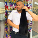 55CM VIETNAMITA ESPECIAL CASTANHO ESCURO LISO ONDULADO