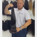 55CM VIETNAMITA ESPECIAL CASTANHO ESCURO LISO ONDULADO